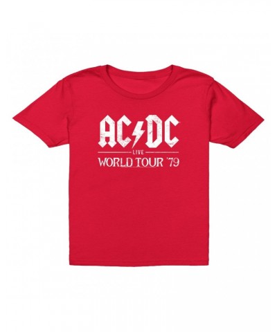 AC/DC Kids T-Shirt | Live In Concert 1979 Distressed Kids T-Shirt $9.23 Kids