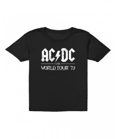 AC/DC Kids T-Shirt | Live In Concert 1979 Distressed Kids T-Shirt $9.23 Kids