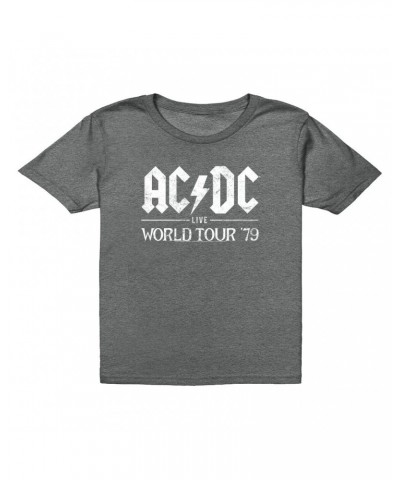 AC/DC Kids T-Shirt | Live In Concert 1979 Distressed Kids T-Shirt $9.23 Kids