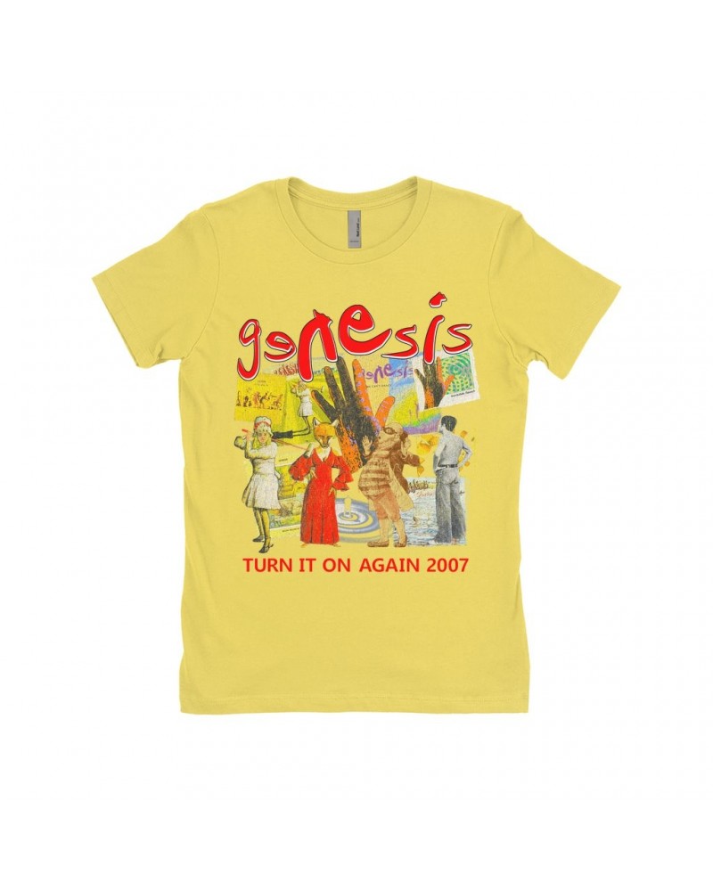 Genesis Ladies' Boyfriend T-Shirt | Turn It On Again Tour 2007 Shirt $12.23 Shirts