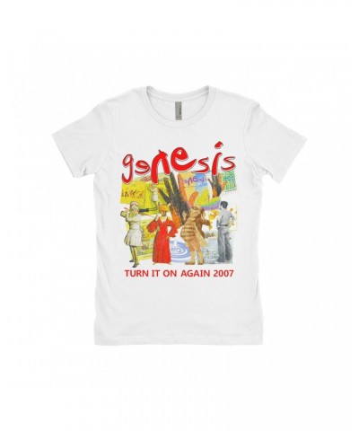 Genesis Ladies' Boyfriend T-Shirt | Turn It On Again Tour 2007 Shirt $12.23 Shirts