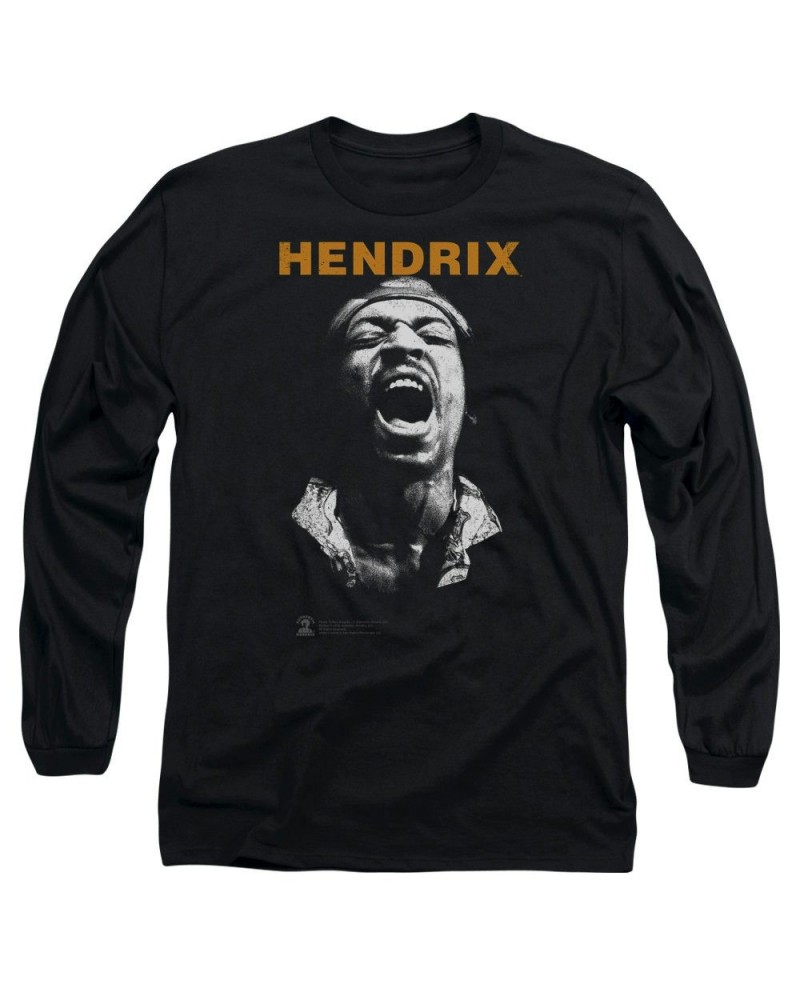 Jimi Hendrix Listen Long Sleeve T-Shirt $15.40 Shirts