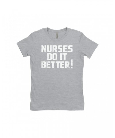 Led Zeppelin Ladies' Boyfriend T-Shirt | Nurses Do It Better! Worn By Robert Plant Shirt $11.73 Shirts