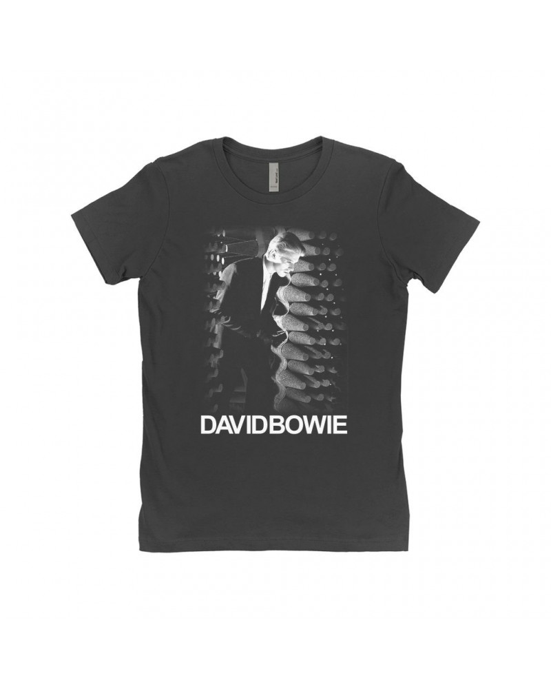 David Bowie Ladies' Boyfriend T-Shirt | The Man Who Fell To Earth Image Shirt $8.48 Shirts