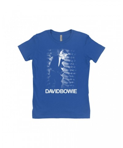 David Bowie Ladies' Boyfriend T-Shirt | The Man Who Fell To Earth Image Shirt $8.48 Shirts