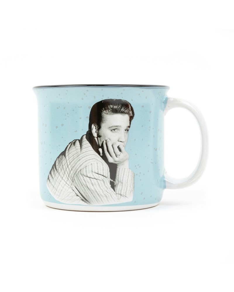 Elvis Presley Blue Camping Mug $5.46 Drinkware