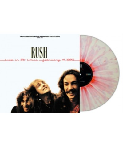 Rush LP - Live In St Louis 1980 (White/Red Splatter Vinyl) $22.05 Vinyl