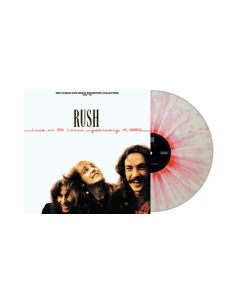 Rush LP - Live In St Louis 1980 (White/Red Splatter Vinyl) $22.05 Vinyl