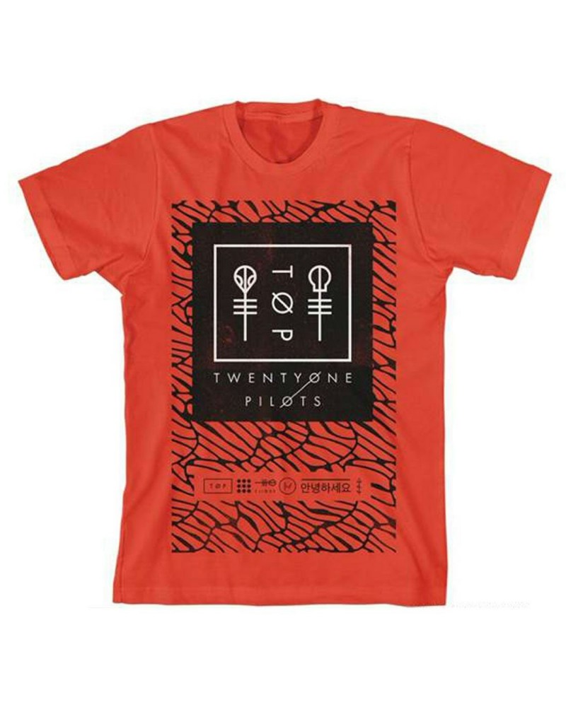 Twenty One Pilots Scale Panel T-Shirt (Red) $9.60 Shirts