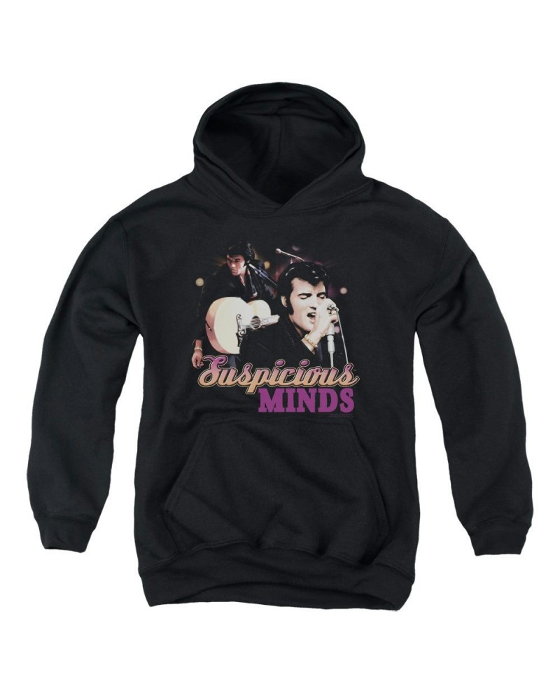 Elvis Presley Youth Hoodie | SUSPICIOUS MINDS Pull-Over Sweatshirt $10.15 Sweatshirts