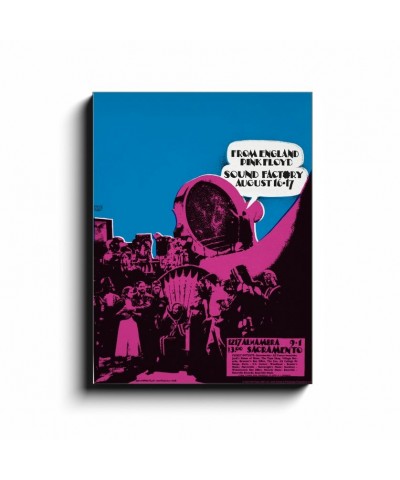 Pink Floyd Wall Art | 1968 Sound Factory Sacramento Concert Canvas Wrap $17.99 Decor