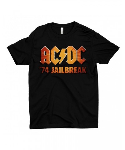 AC/DC T-Shirt | 1974 Zoom Jailbreak Logo Shirt $11.48 Shirts