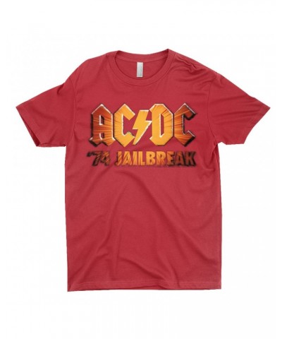 AC/DC T-Shirt | 1974 Zoom Jailbreak Logo Shirt $11.48 Shirts