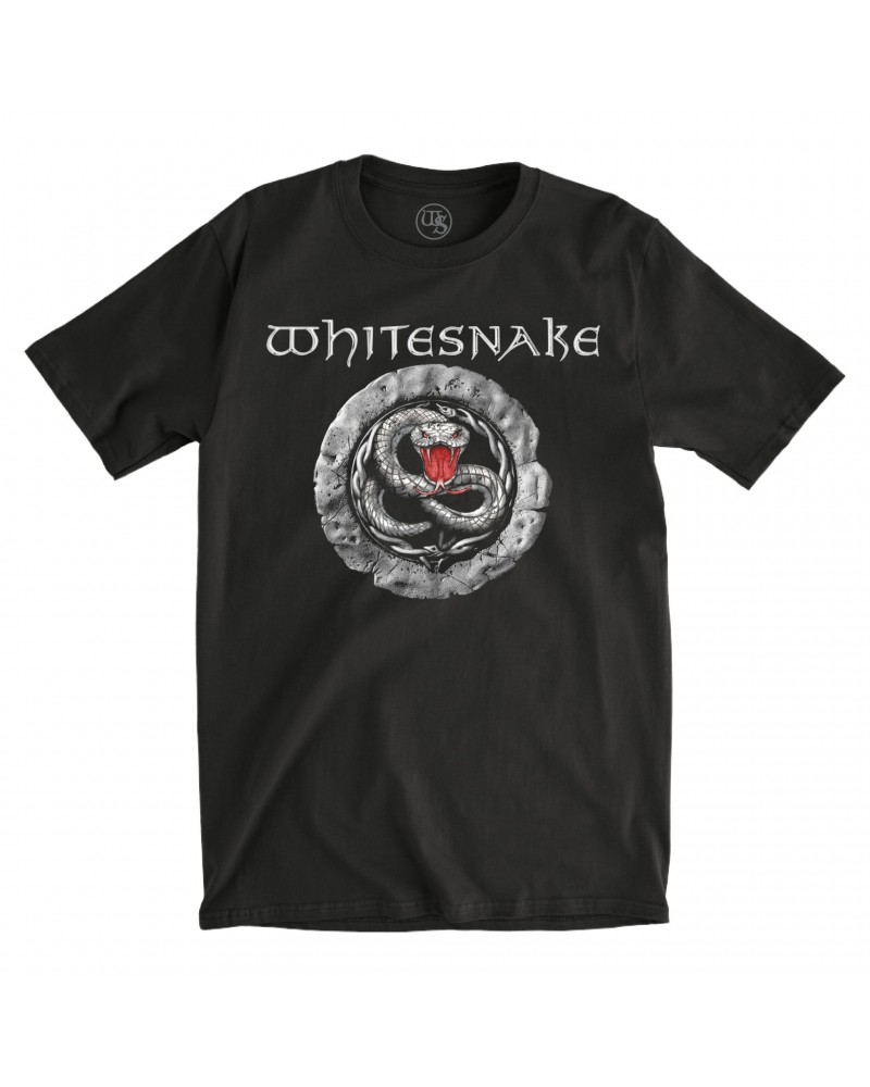 Whitesnake Stone Snake EU/UK 2022 Tour Black Tee $14.70 Shirts