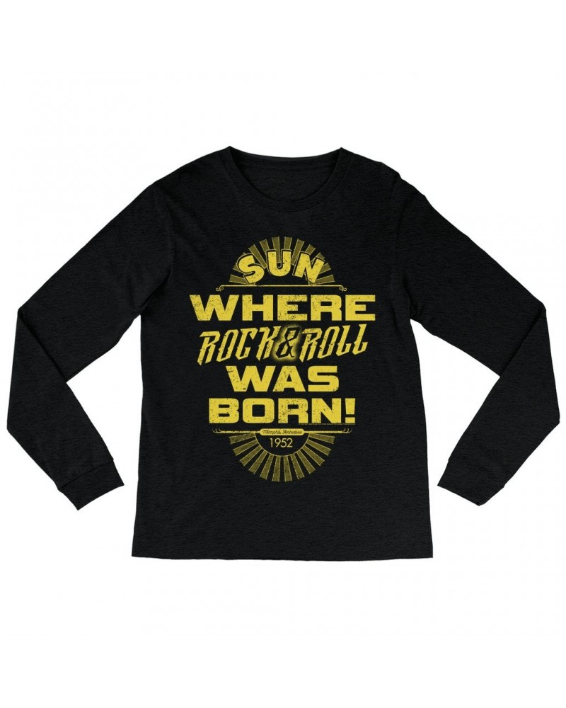 Sun Records Long Sleeve Shirt | 1952 Where Rock n Roll Was Born Shirt $13.48 Shirts