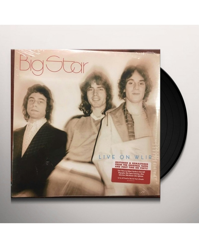 Big Star Live on WLIR Vinyl Record $14.40 Vinyl