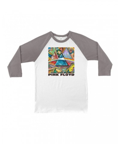 Pink Floyd 3/4 Sleeve Baseball Tee | Picasso Prism Artwork Shirt $12.58 Shirts