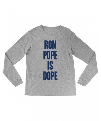 Ron Pope Long Sleeve Shirt | is Dope Blue Shirt $13.78 Shirts