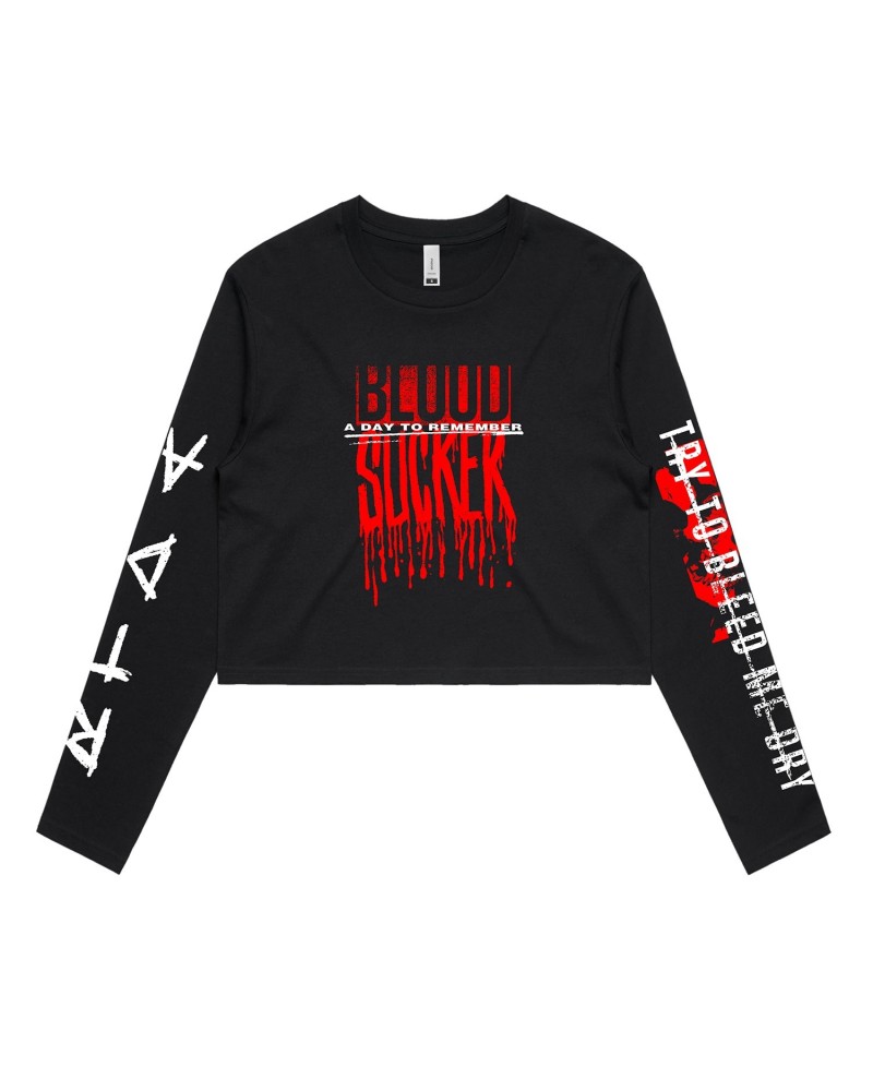 A Day To Remember Blood Sucker Crop Longsleeve (Black) $14.98 Shirts