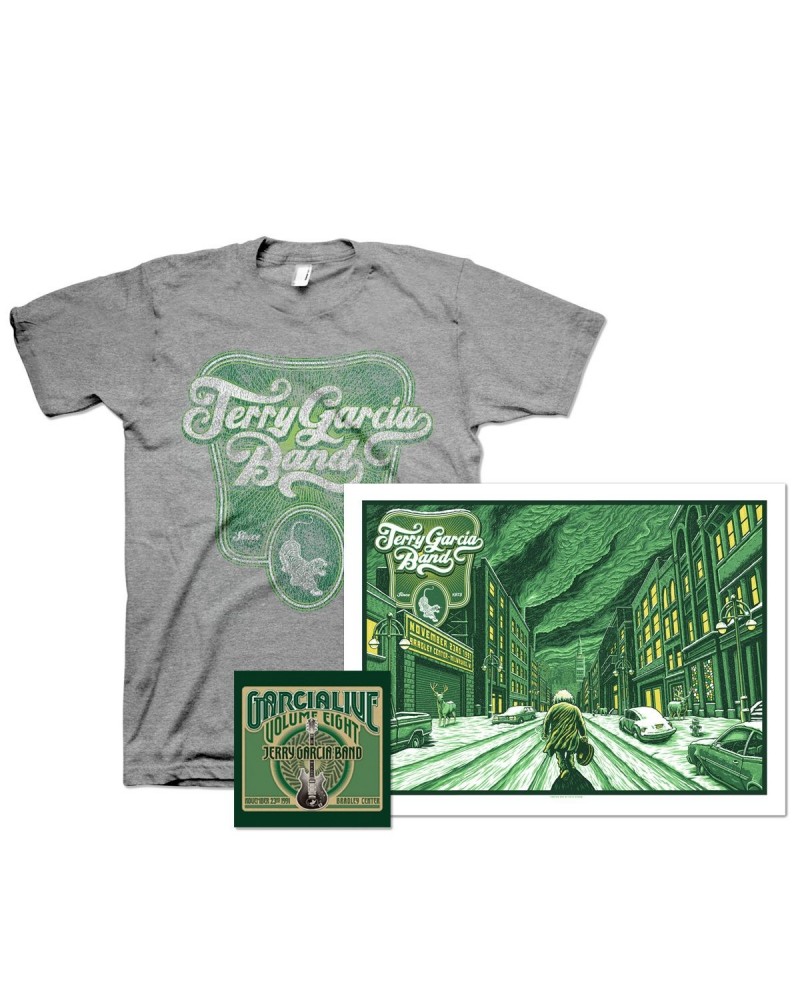 Jerry Garcia Band - GarciaLive Volume 8: Download Poster & Organic T-Shirt Bundle $23.37 Shirts